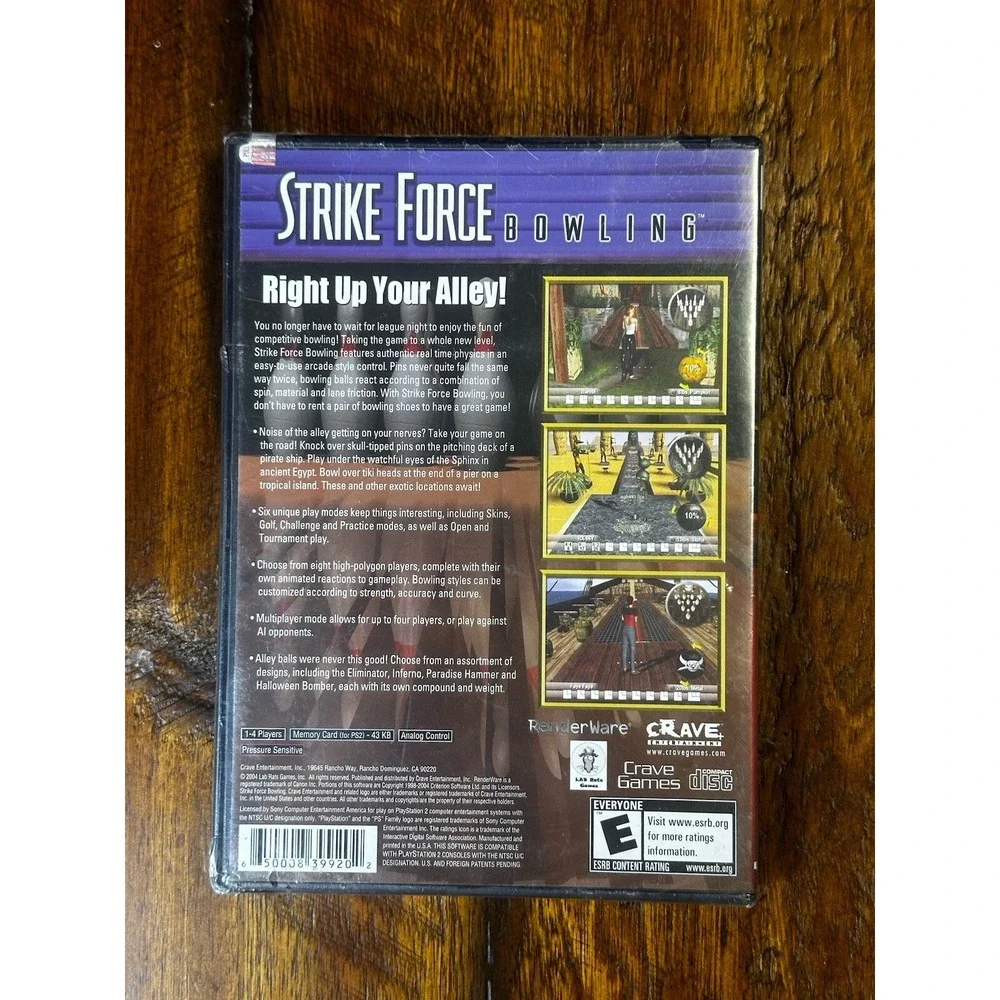 Strike Force Bowling (PlayStation 2, PS2, 2004) (New Factory Sealed)